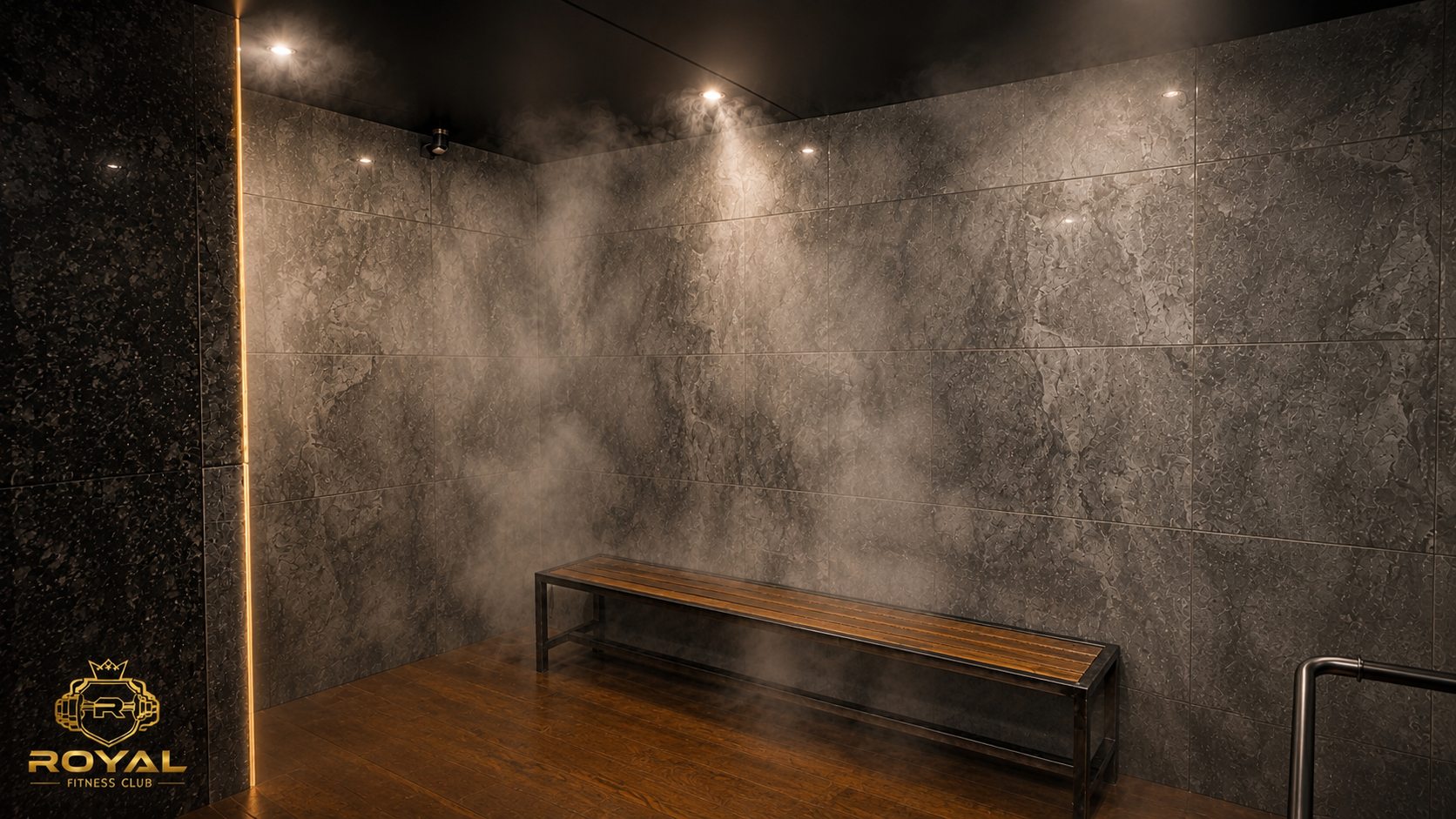 Steam bath at Royal Fitness Club