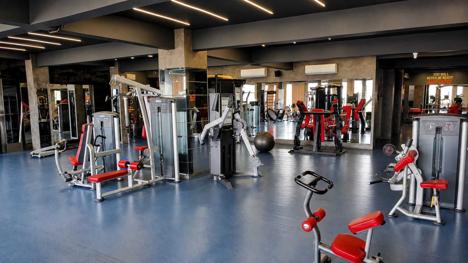 Cardio training area at Royal Fitness Club Chandrapur