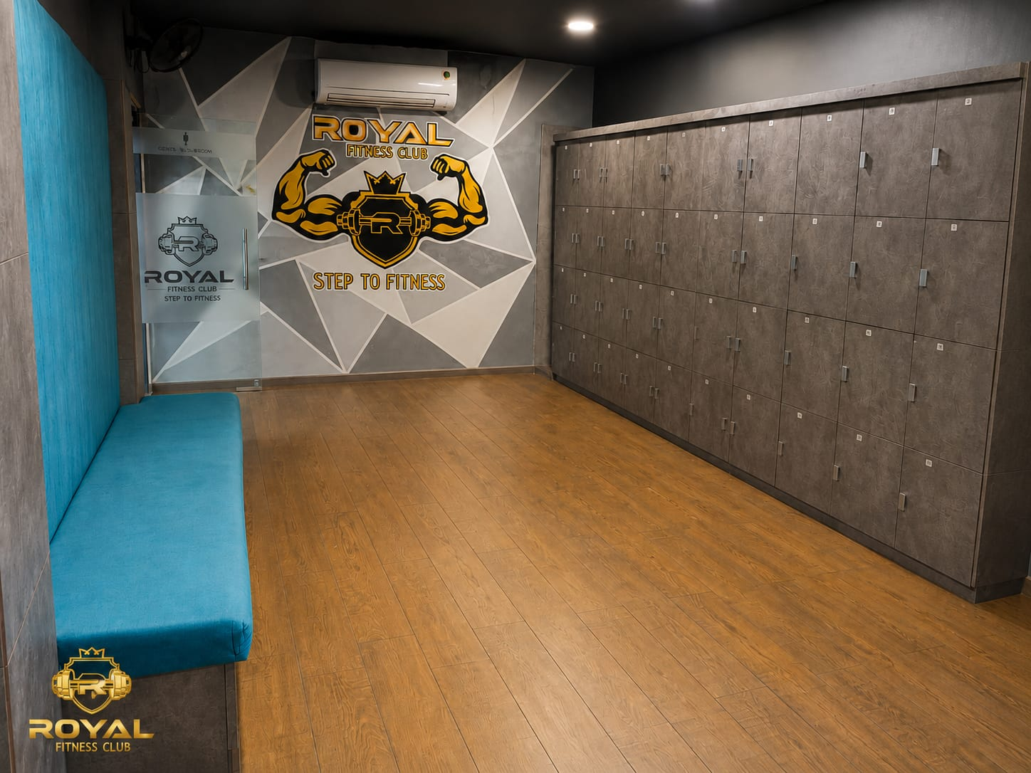 Locker and changing area at Royal Fitness Club