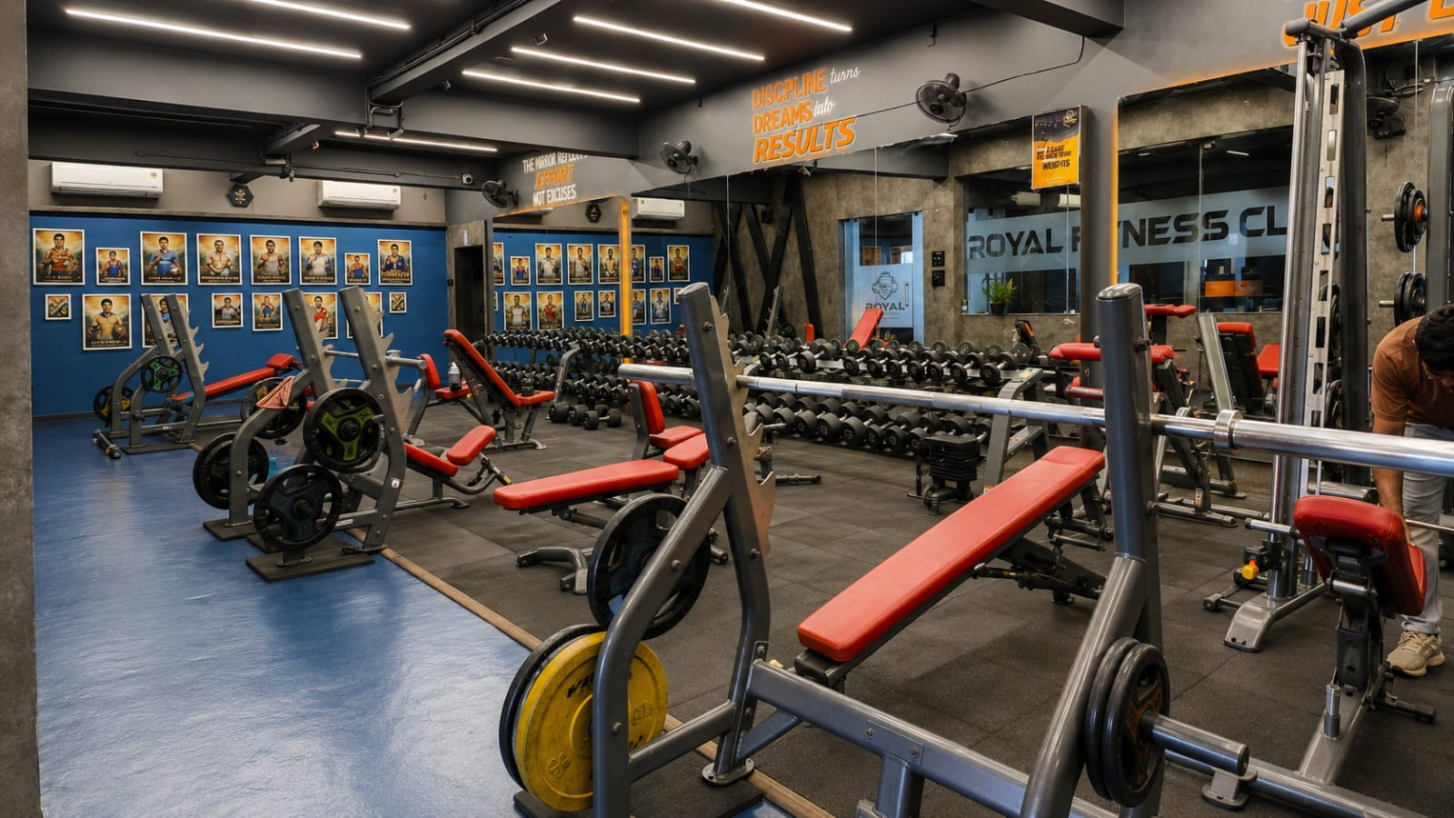 Royal Fitness Club workout floor